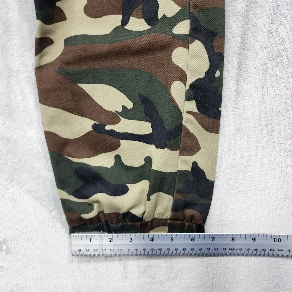 True Religion Pants Mens L Green Camo Cargo Jogger Hunting Streetwear Casual